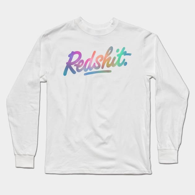 Redshit Logo Water Colour Long Sleeve T-Shirt by redshit